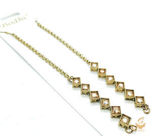Polki work beautiful earring support Sahare