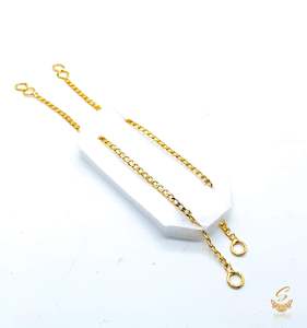 Plain golden work beautiful earring support Sahare