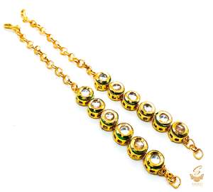 Kundan work beautiful earring support Sahare