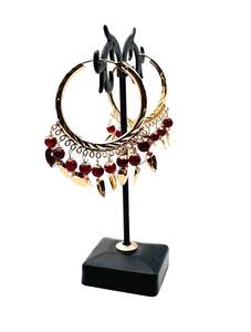 Balian Jhumka Balian: Pearls With Pipal Patti small Punjabi Balian