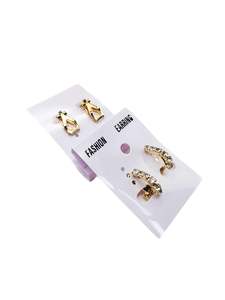 Stud And Small Jhumki: Jerkan stone work Clip on Studs