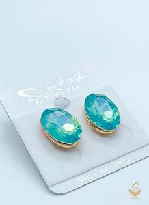 Pastel blue Colour Beautiful Shiny Crystal Small stud