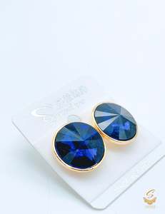 Dark blue Colour Beautiful Shiny Crystal Small stud
