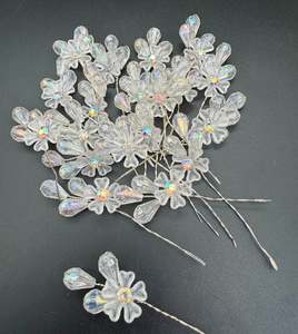 Hair Pins Floral Hair Pins: Pack of Beautiful pearls flower hair jura Pin (20 in each pack) Price per pack