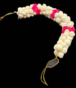 Pink and White Gajra