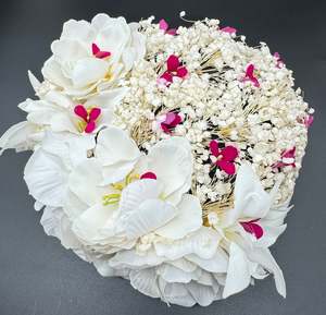 Beautiful Gajra hair bun for Bride hairstyle