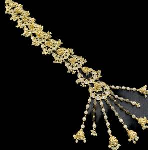 Hair Prandi Pranda: Kundan stones and Pearls work Beautiful Hair Choti Accessories for Bridal hair style