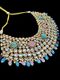 (video clip attached)Pastel Pink & Blue Beautiful uncut Kundan stones with pearl&hellip;