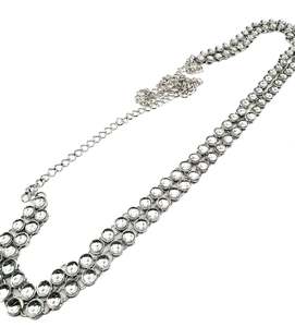 Silver stone work double lined Beautiful Kamarband