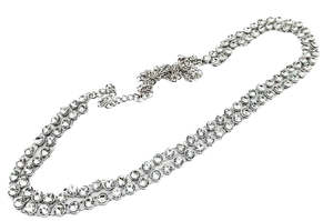 Kamarband Belly Chains: Silver stone work double lined Beautiful Kamarband