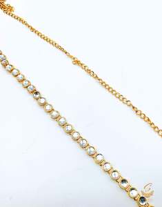 Single Line Kamarband With Kundan Work