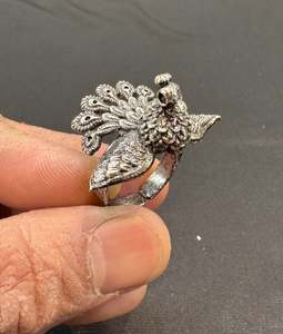 Beautiful oxidised ring (adjustable)