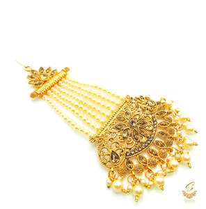 Passa: Golden stone with pearls beautiful passa