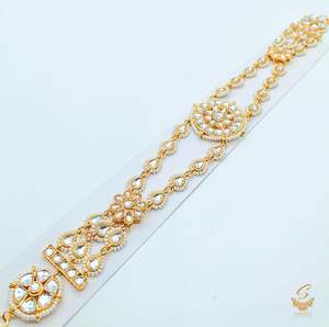 Kundan stone with pearls beautiful Sheeshpatti