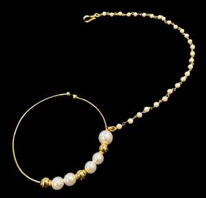 Nose Pins Nath: Large size Original Kundan stone Beautiful Bride Nath (non piercing)