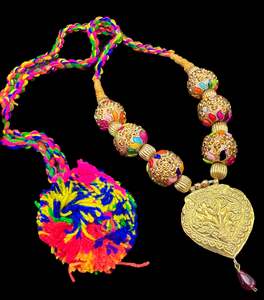 Bhangra Giddha Jwellery: Multicoloured Kaintha for Bhangra