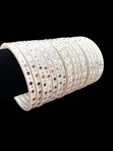 Silver stone Churra Bangles set (4 bangles in set )price per set