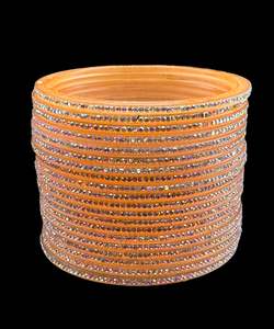 Golden stone Churra Bangles set (6 bangles in set )price per set