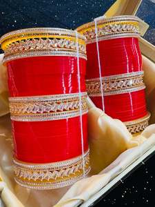 American Diamond Kade set in Bridal Churra