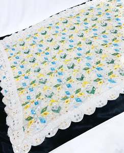 Pure chiffon based Heavy work Phulkari dupatta all over stone work and mirror
