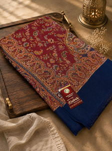 Women's Plain Pure woollen Kashmiri Shawl