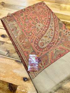 Woolen Shawls Scarfs: Women's Plain Pure woollen Kashmiri Shawl
