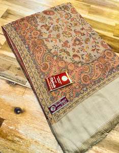 Woolen Shawls Scarfs: Women's Plain Pure woollen Kashmiri Shawl