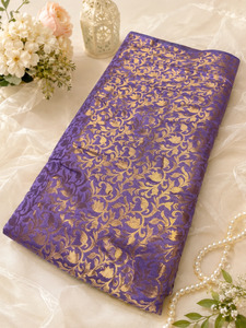 Lavender Brocade silk Fabric (price per meter) perfect for stitching blouses /sk&hellip;