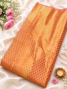 Fabrics: Brocade silk Fabric (price per meter) perfect for stitching blouses /skirts /suits (aprox 112cm width )slight variation in color may occur