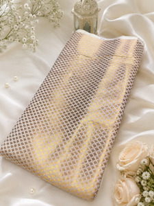 Fabrics: Brocade silk Fabric (price per meter) perfect for stitching blouses /skirts /suits (aprox 112cm width )slight variation in color may occur