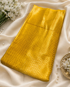 Yellow brocade silk Fabric (price per meter) perfect for stitching blouses /skir&hellip;