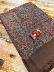 Women's Plain Pure woollen Kashmiri Shawl