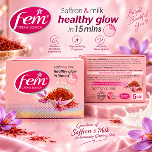 Fem Crème Bleach Saffron & Milk – a 5-use bleach kit enriched with saffron an&hellip;
