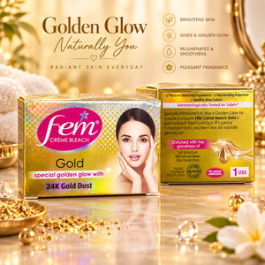 Fem Gold Crème Bleach – enriched with 24K gold dust to help brighten the look&hellip;