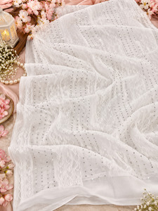 Beautiful soft chiffon Dupatta featuring delicate sequin embellishments and an e&hellip;