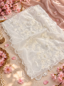 Beautiful soft organza Dupatta featuring delicate sequin embellishments and an e&hellip;