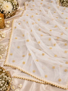 Beautiful Net Dupatta featuring delicate sequin embellishments and an elegant em&hellip;