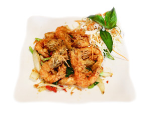 hải sản - SEAFOOD: SALT & GARLIC CHILLI PRAWNS