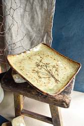 Autumn Flowers Square Side Plate I