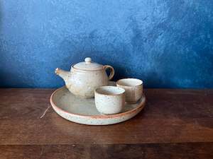 Natural Speckle Tea Set