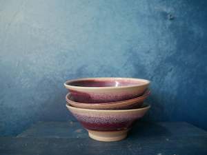 Copper Red: Copper red waterfall bowls