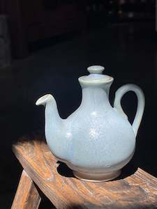 Jars: Matt Grayish glazed Jug with lid