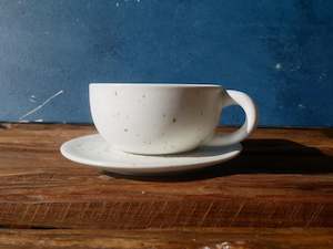 Wholesale 1: White Speckle Coffee Set - I (SET OF FOUR)