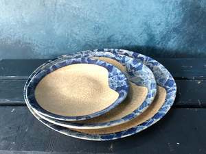 Plates: Azure Eggshell Plates