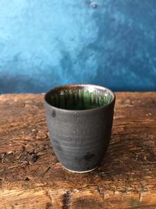Drinkware: Light Charcoal/Rustic, Textured Speckles, Handmade Cup