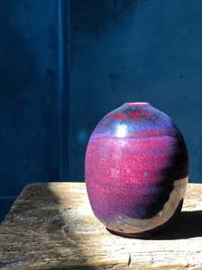 Kinyo - Rouge Flambe' - Copper Red Ox blood Vase 3