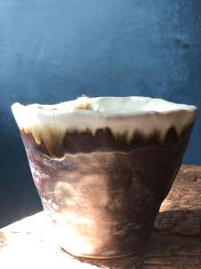 Sales: One of a kind Uneven Brown Mug, Handmade