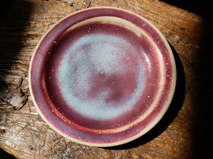 Red Copper Waterfall Plate - II