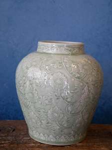 Celadon: Green Celadon Vase -  IV