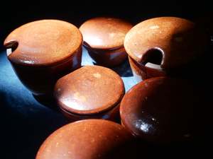 Jars: Delicate Jars - Shino Orange